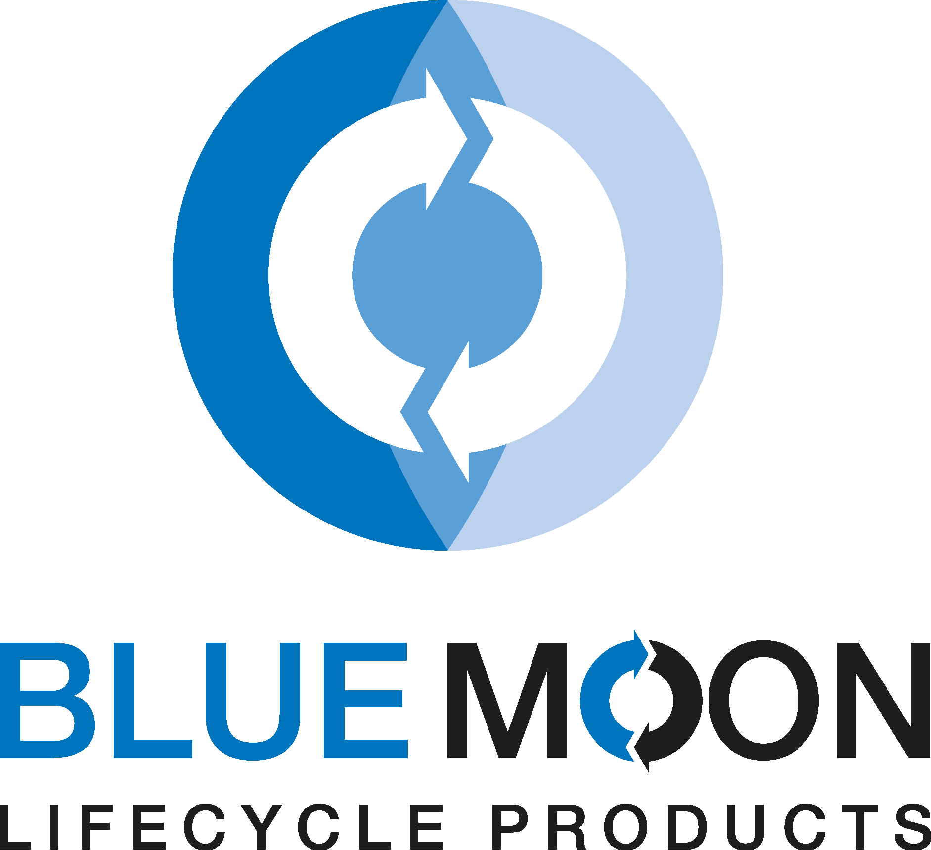 Blue Moon Lifecycle Product Logo Vector Logo
